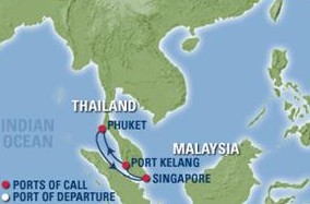 皇家加勒比 海洋神话号 新加坡（出发港口）吉隆坡普吉岛5天4晚之旅